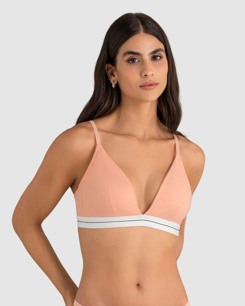 Brasier triangular en algodón liviano y cómodo#color_215-salmon