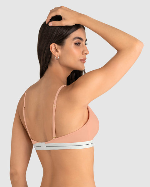 Brasier triangular en algodón liviano y cómodo#color_215-salmon