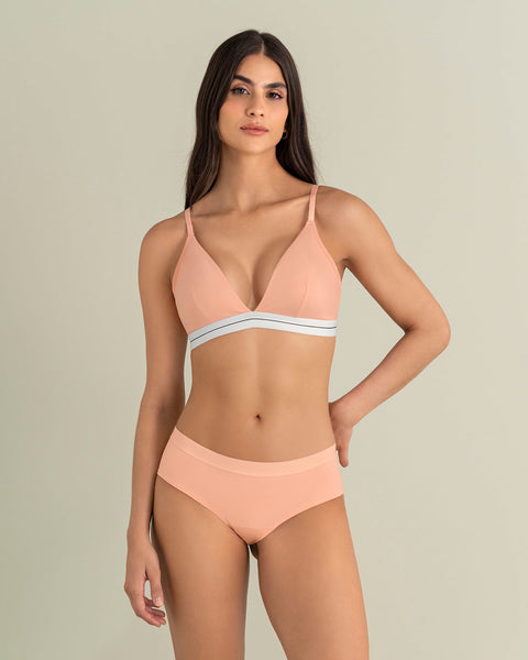 Brasier triangular en algodón liviano y cómodo#color_215-salmon