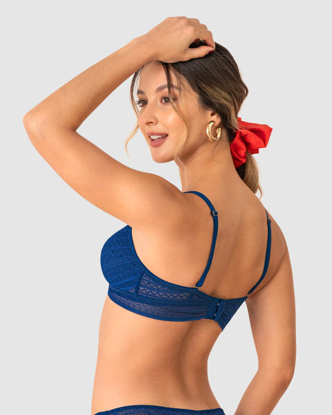 Bralette en encaje de textura ultrasuave#color_596-azul-oscuro