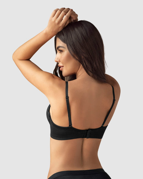 Brasier de realce alto con escote profundo#color_700-negro