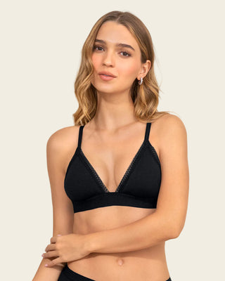Bralette Liso + Encaje#color_700-negro
