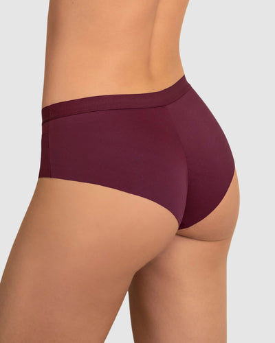 Bloomer cachetero con franja transparente decorativa#color_382-vino-tinto