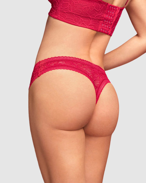 Bloomer brasilera en encaje floral#color_136-rojo