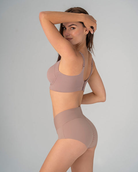 Bloomer hípster tiro alto de control fuerte de abdomen#color_281-rosa-palido