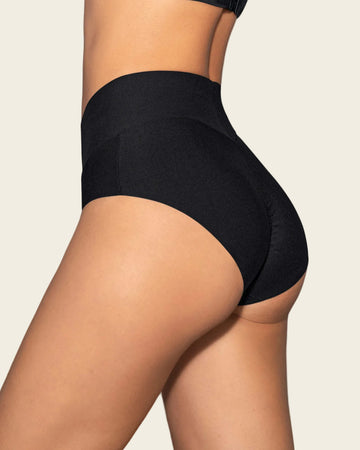 Bloomer hípster tiro alto de control fuerte de abdomen#color_700-negro
