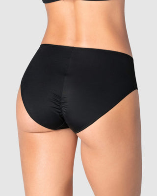 Bloomer clásico alto en pierna con control moderado en el abdomen#color_700-negro