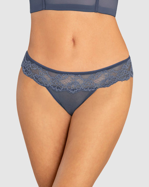 Bloomer cachetero en encaje y tul increíblemente sexy#color_554-azul-medio
