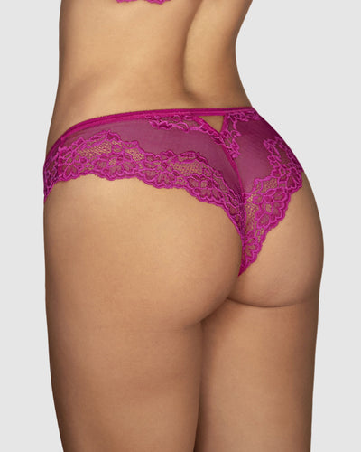 Bloomer cachetero en encaje y tul increíblemente sexy#color_946-fucsia