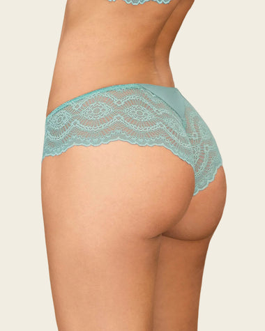 Bloomer cachetero, en tela lisa y encaje#color_796-verde-claro