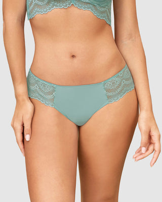 Bloomer cachetero, en tela lisa y encaje#color_796-verde-claro