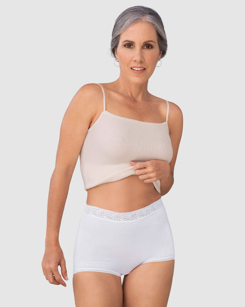 Paquete x 3 bloomers clásicos con toques de encaje#color_s06-blanco-cafe-claro-marfil