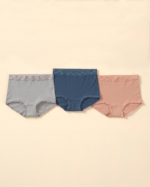 Paquete x 3 bloomers clásicos con toques de encaje#color_s21-rosado-azul-gris