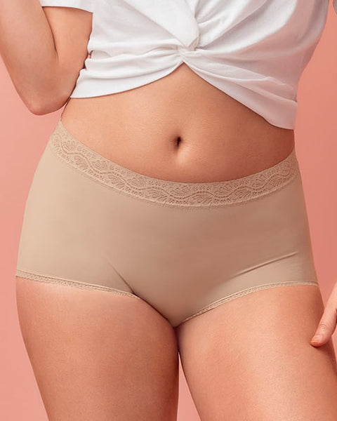 Paquete x 3 bloomers clásicos con toques de encaje#color_s06-blanco-cafe-claro-marfil