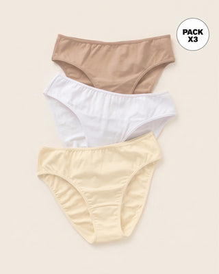 Paquete x 3 bloomers tipo bikini con buen cubrimiento#color_s08-blanco-cafe-claro-marfil