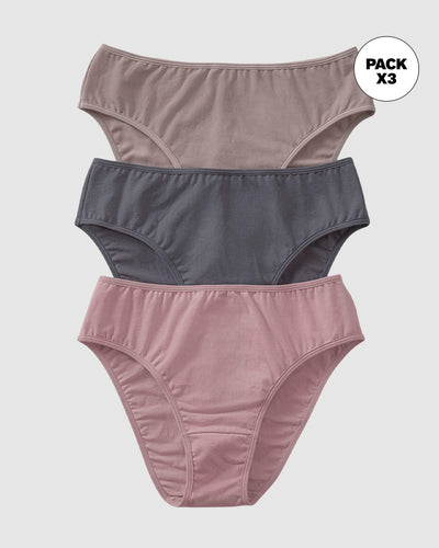 Paquete x 3 bloomers tipo tanga con buen cubrimiento#color_s33-palo-de-rosa-gris-claro-gris-oscuro