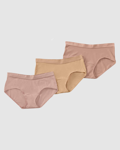 Paquete x 3 hípsters cómodos y suaves de buen cubrimiento#color_s06-cafe-medio-palo-de-rosa