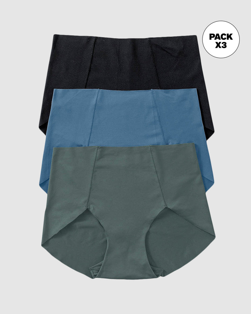 Paquete x 3 bloomers clásicos de apariencia invisible