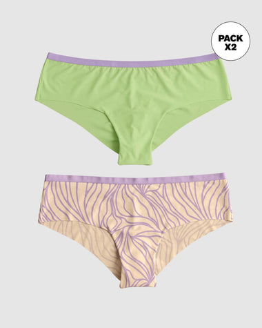 Paquete x 2 bloomers cacheteros ultralivianos y suaves#color_s12-estampado-verde