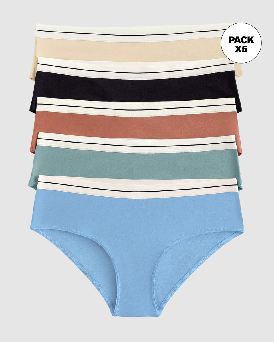 Paquete x 5 bloomers estilo hípster