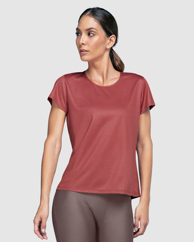 Blusa deportiva de secado rápido y silueta semiajustada#color_163-rosado-medio