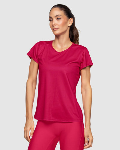 Blusa deportiva de secado rápido y silueta semiajustada#color_311-rosado