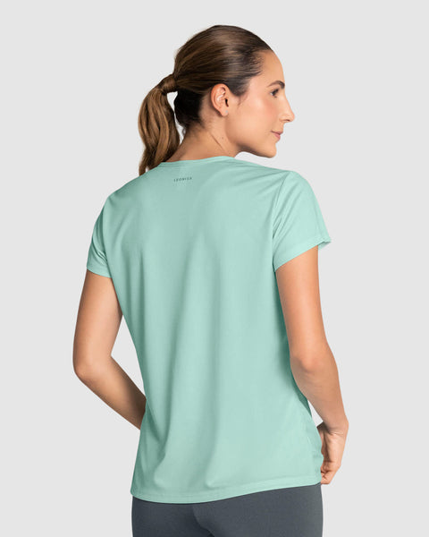 Blusa deportiva de secado rápido y silueta semiajustada#color_475-verde