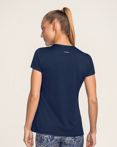 Blusa deportiva de secado rápido y silueta semiajustada#color_509-azul