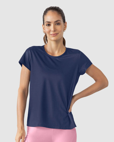 Blusa deportiva de secado rápido y silueta semiajustada#color_515-azul