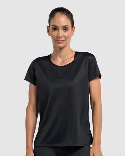 Blusa deportiva de secado rápido y silueta semiajustada#color_700-negro