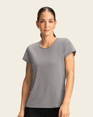Blusa deportiva de secado rápido y silueta semiajustada#color_c62-gris-claro