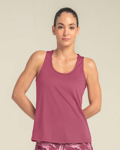 Blusa deportiva de secado rápido y silueta semiajustada para mujer#color_300-rosado