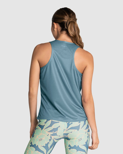 Camiseta deportiva de secado rápido y silueta semiajustada para mujer#color_544-azul-medio