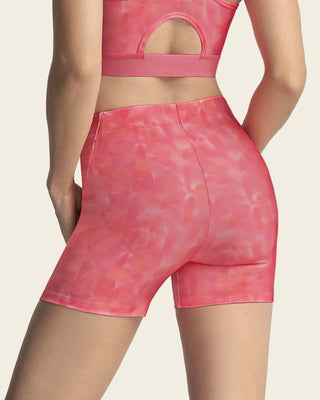 Short corto deportivo ajustado y ligero#color_040-jaspeado-rosado