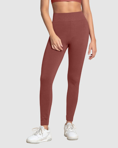 Legging básico sin costuras tecnología SkinFuse#color_194-vinotinto