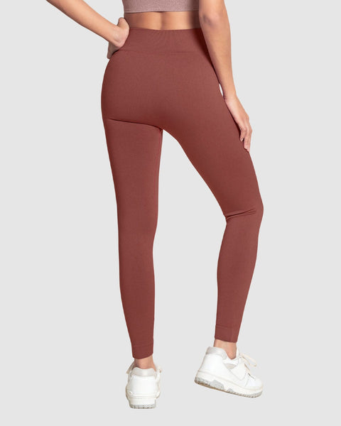 Legging básico sin costuras tecnología SkinFuse#color_194-vinotinto