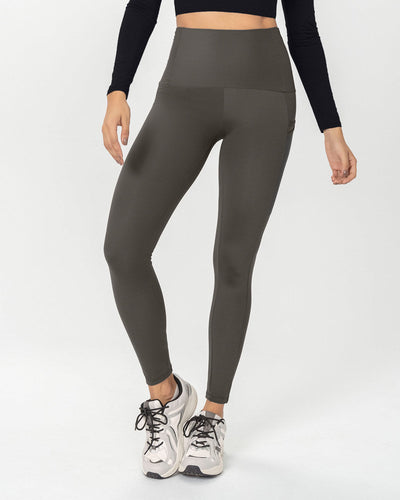 Legging deportivo de control con práctico bolsillo lateral#color_784-gris