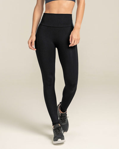 Legging tiro alto control en abdomen y muslos con bolsillo lateral#color_795-gris-oscuro