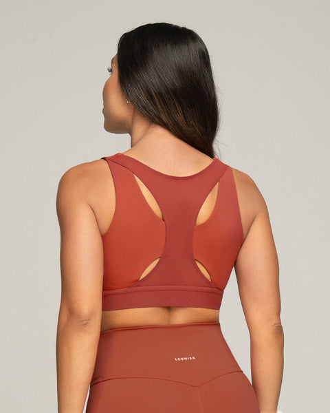 Top deportivo espalda atlética con detalles en tul#color_336-rojo-canela