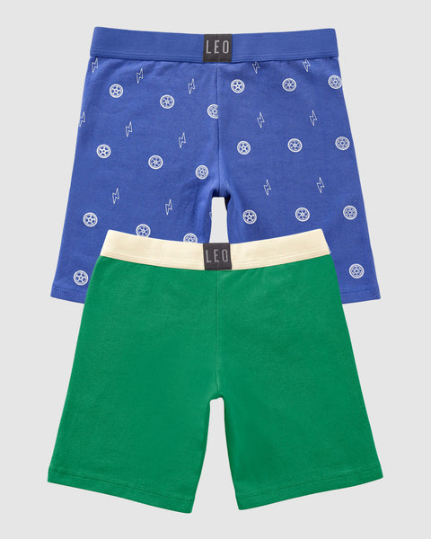 Paquete x2 bóxer largo para niño#color_s02-azul-estampado-verde