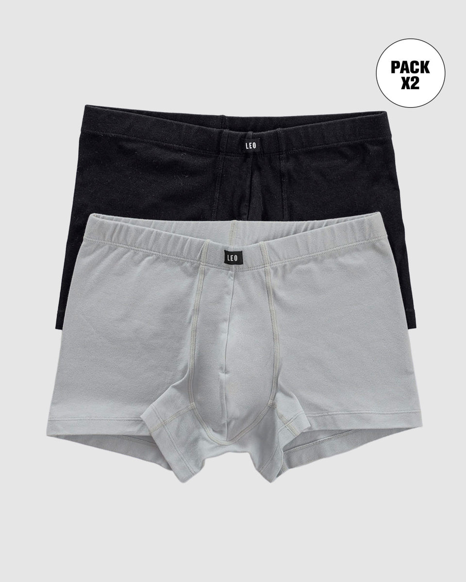 Paquete x 2 bóxers cortos en algodón