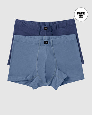 Paquete x 2 bóxers cortos en algodón#color_s05-azul-claro-azul-oscuro
