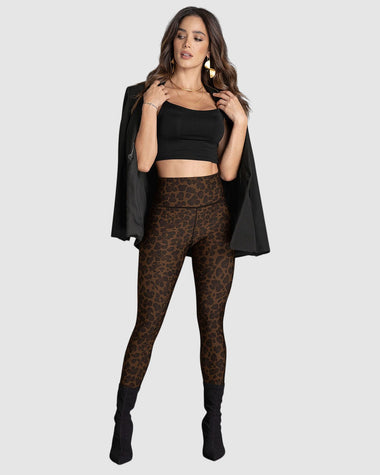 Legging doble faz tiro alto con control de abdomen estampado y fondo entero#color_700-animal-print-negro