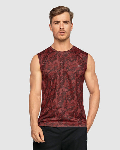 Camisa manga sisa deportiva y de secado rápido para hombre#color_173-estampado-vino