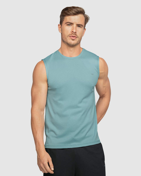 Camisa manga sisa deportiva y de secado rápido para hombre#color_498-azul