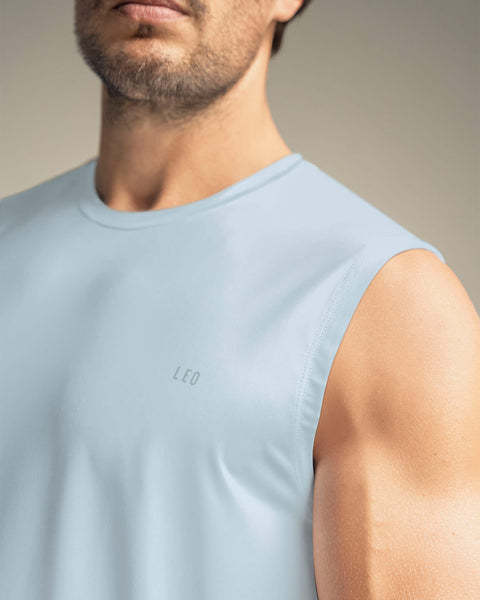 Camisa manga sisa deportiva y de secado rápido para hombre#color_591-azul-claro