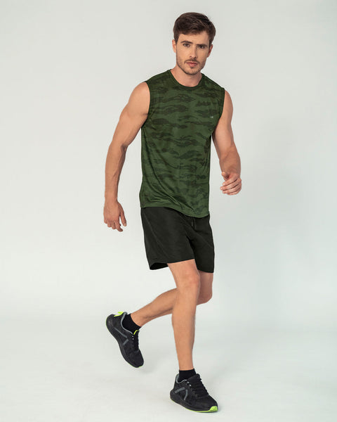 Camisa manga sisa deportiva y de secado rápido para hombre#color_603-verde-estampado