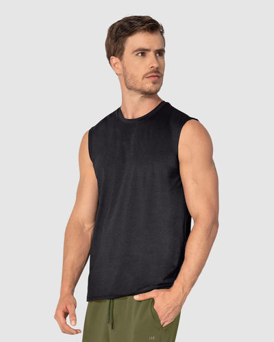 Camisa manga sisa deportiva y de secado rápido para hombre#color_700-negro