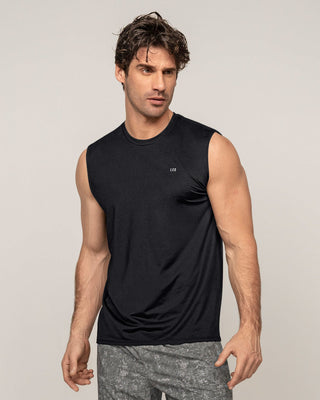 Camisa manga sisa deportiva y de secado rápido para hombre#color_700-negro