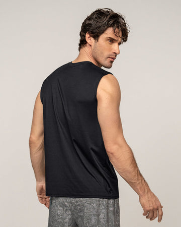 Camisa manga sisa deportiva y de secado rápido para hombre#color_700-negro
